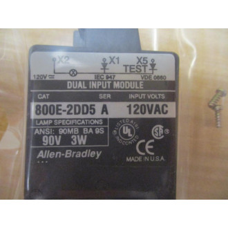 Allen Bradley 800E-2DD5 Pushbutton Power Module 800E2DD5 - New No Box
