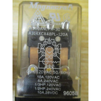 Magnecraft W250ANCPX-30 Relay A314XCX48PL-120A - New No Box
