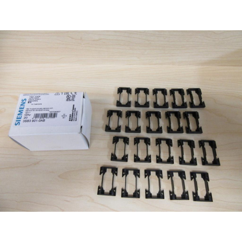 Siemens 3SB3 901-0AB Snap-On Adapter 3SB39010AB (Pack of 20) Siemens 3SB3 901-0AB Snap-On Adapter 3SB39010AB (Pack of 20)