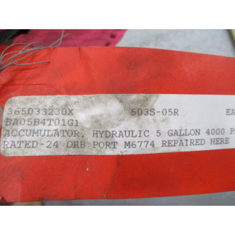 Oil Air Hydraulic BA05B4T01G1 Bladder Accumulator - Refurbished
