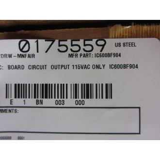 GEFanuc IC600BF904K Output Module Job No. 3762105 - Refurbished