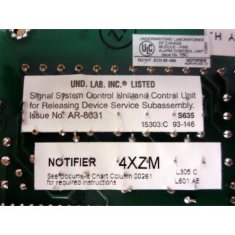 Honeywell 4XZB Notifier Zone Relay Module 4XZB 03218 Rev. G, 4XZM - Used