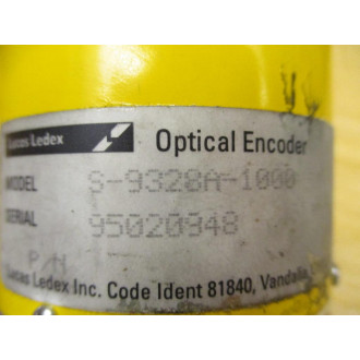 Lucas Ledex S-9328A-1000 Optical Encoder S9328A1000 - Used