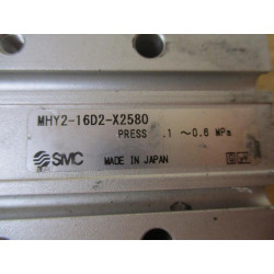 SMC MHY2-16D2-X2580 Air Gripper MHY216D2X2580 - Used