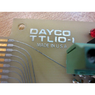 Dayco TTLIO-I Circuit Board TTLIOI Double Row + Terminal Block - Used