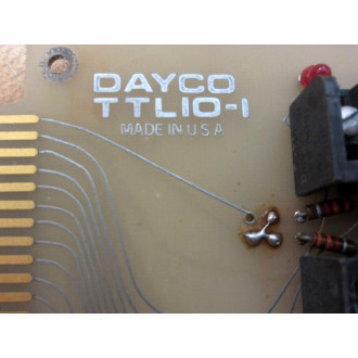 Dayco TTLIO-I Circuit Board TTLIOI Double Row wResistors - Used