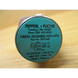 Pepperl + Fuchs NBB10-30GM80-WS-H76 Proximity Sensor 30744S - New No Box