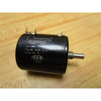 SP Elettronica 860 SPE Potentiometer 9024 Res 10 K Ω± 3% - New No Box