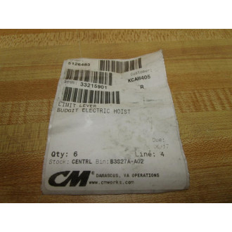 CM 33215901 Budgit Limit Lever - New No Box