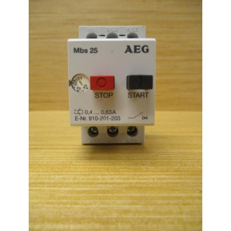 AEG 910-201-203 Starter MBS25  910-201-203-000 0,4-0,63A - New No Box