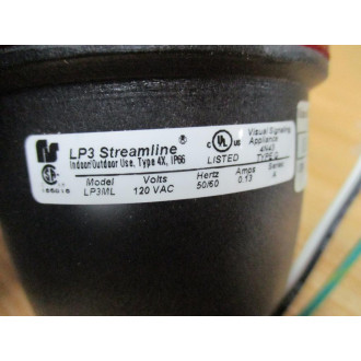 Federal Signal LP3ML-120R Streamline Low Profile LED Light LP3ML - New No Box