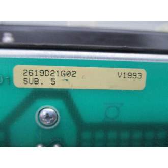 Westinghouse 2619D21G02 Numa Logic Slot Rack - Used