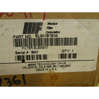Western Filter EL201B1E05 Filter Element