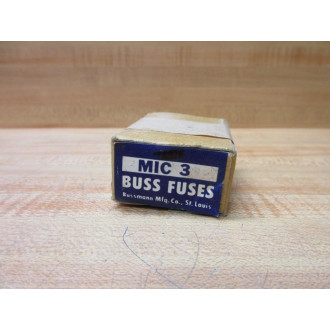 Buss MIC-3 Bussmann Fuse MIC3 (Pack of 9)