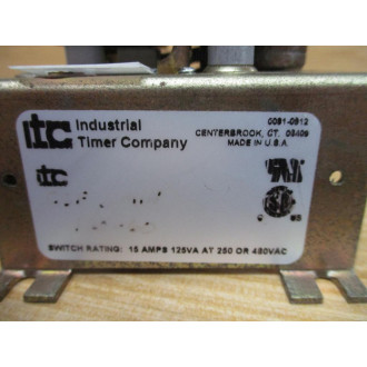 ITC 0081-0912 Industrial Timer 00810912 - Used
