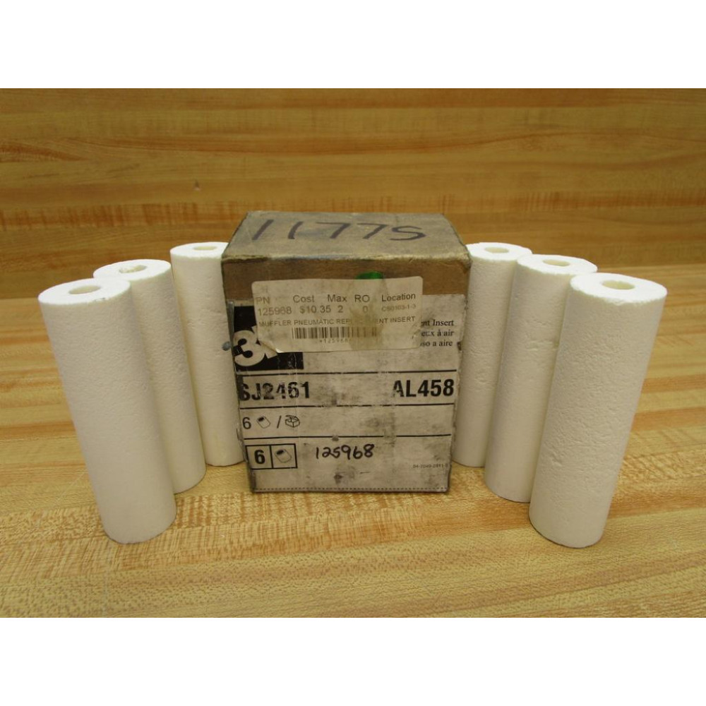 AL458 Pneumatic Muffler Replacement Insert SJ2461 (Pack of 6)