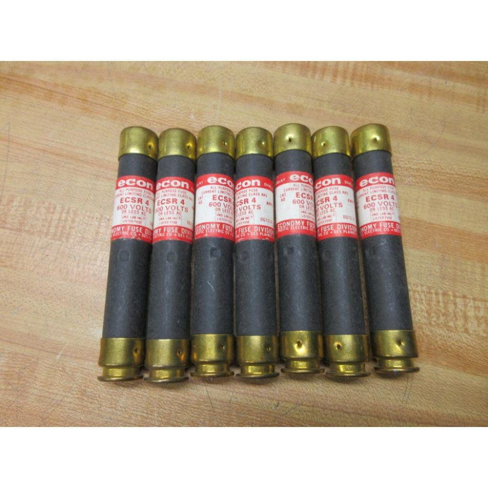 Economy Fuse ECSR-4 Econ Fuse ECSR4 (Pack of 7) - New No Box