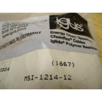 Igus MSI-1214-12 Sleeve Bearing MSI121412 (Pack of 18) Igus MSI-1214-12 Sleeve Bearing MSI121412 (Pack of 18)