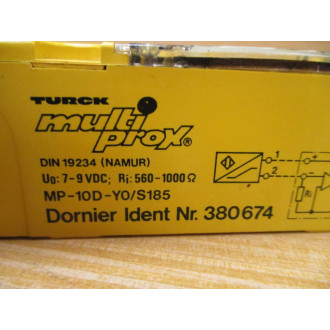 Turck MP-10D-YOS185 MulitProx Proximity Switch MP-10D-Y0S185 - New No Box