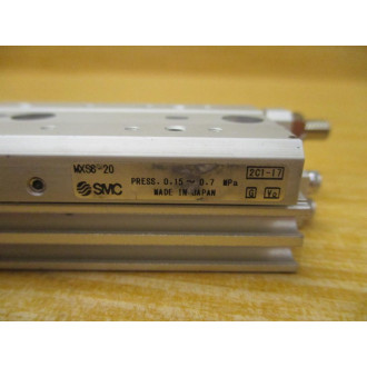 SMC MXS6-20A-M9N Slide Table Cylinder W Shock Absorber & Block - New No Box