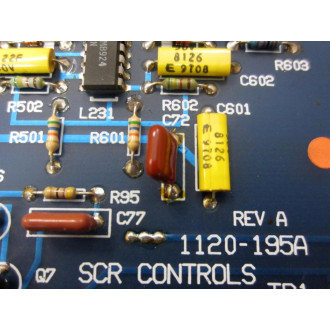 SCR Controls 1120-195A Circuit Board 1120195A - Used