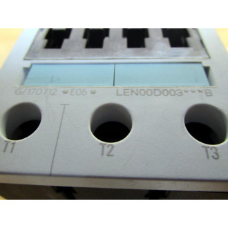 Siemens LEN00D003600B Contactor G170712*E05* - Used