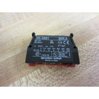 Sprecher + Schuh D5-3X01 Contact Block D53X01