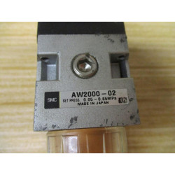 SMC AW2000-02 Filter Regulator AW200002 - Used