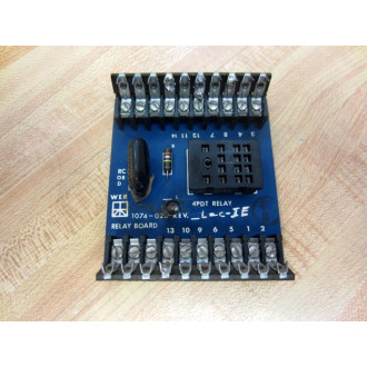 EmersonWer Industrial 1074-026 Relay Bd 1074026 w2 Wire Sets - Used