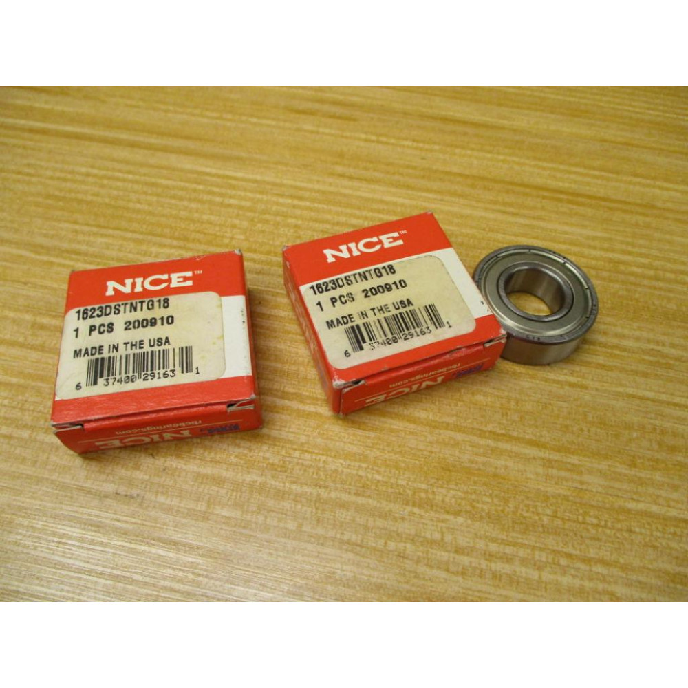RBC Nice 1623DSTNTG18 Ball Bearing 200910 (Pack of 2)