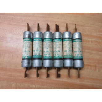 Economy Fuse ECN-70 Econ Fuse ECN70 (Pack of 3) - New No Box