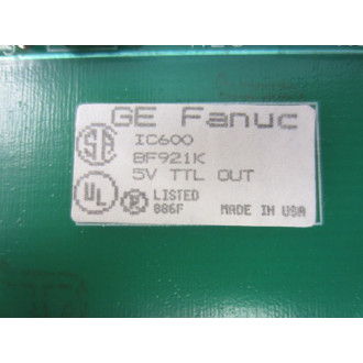 General Electric IC600BF921K Module WHLDL1 LED Bd + Face Plate - Used