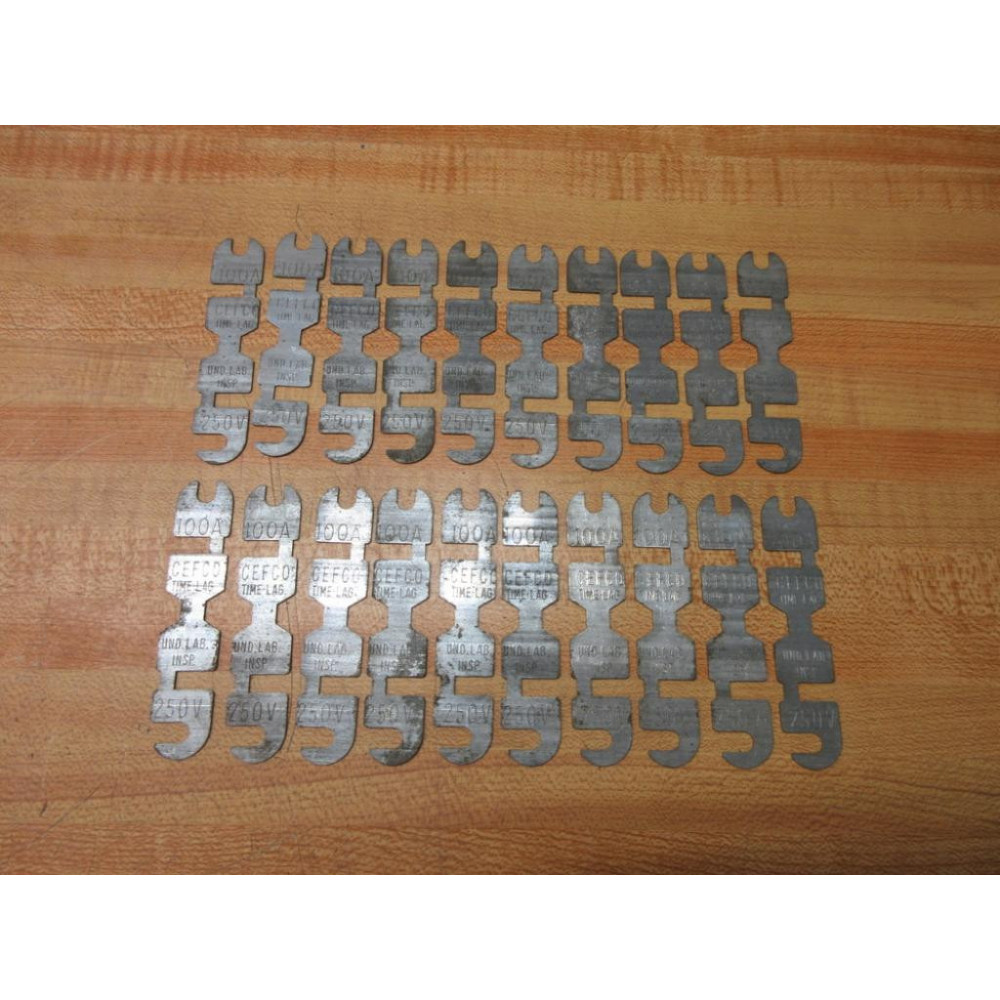 Cefco 100A-250V Fuse Link 100A (Pack of 20) - New No Box