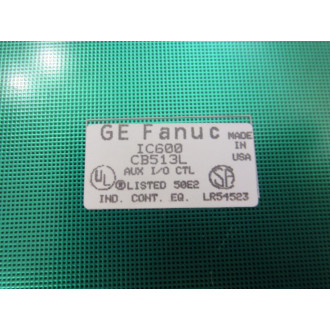 General ElectricFanuc IC600CB513L Aux.IO CTL Module - Used