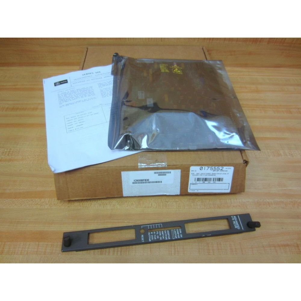 GEFanuc IC600BF830B IO RCVR Module IC600YB830B W IC600FP830B Face Plate