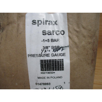Spirax Sarco 0273632 Pressure Gauge 01478993