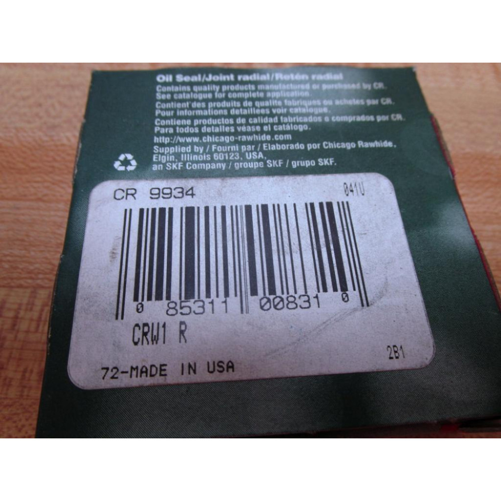 Chicago Rawhide 9934 SKF Oil Seal CR9934 (Pack of 8)