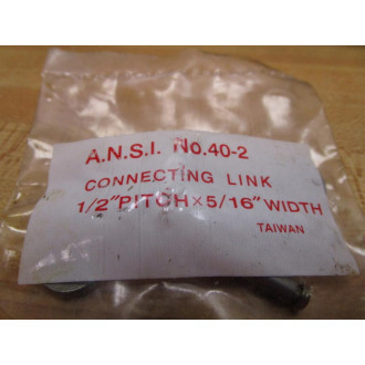 Ansi 40-2 Chain Link Ansi402 20"L Connecting Links - New No Box