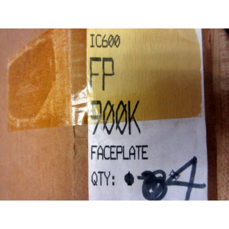GEFanuc IC600FP900K IO Module Face Plate (Pack of 4)