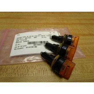 Littelfuse 343024A Indicating Fuse Holder (Pack of 3) - New No Box