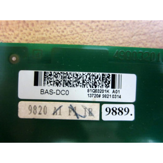 ABB 49Q03201AF Circuit Board CAD722 81Q03201K A01  BAS-DC0 - Used