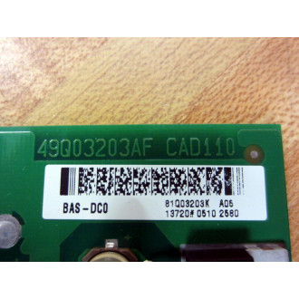 ABB 49Q03203AF BAS-DC0 Board CAD110  49Q03203AF 81Q03203K A06 - Used