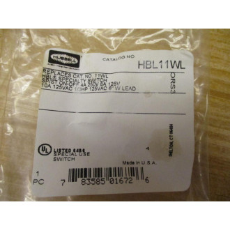 Hubbell HBL11WL Specialty Switch (Pack of 10)