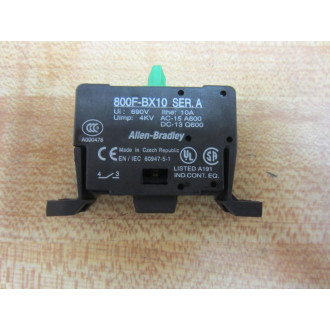 Allen Bradley 800F-BX10 Contact 800FBX10 - New No Box