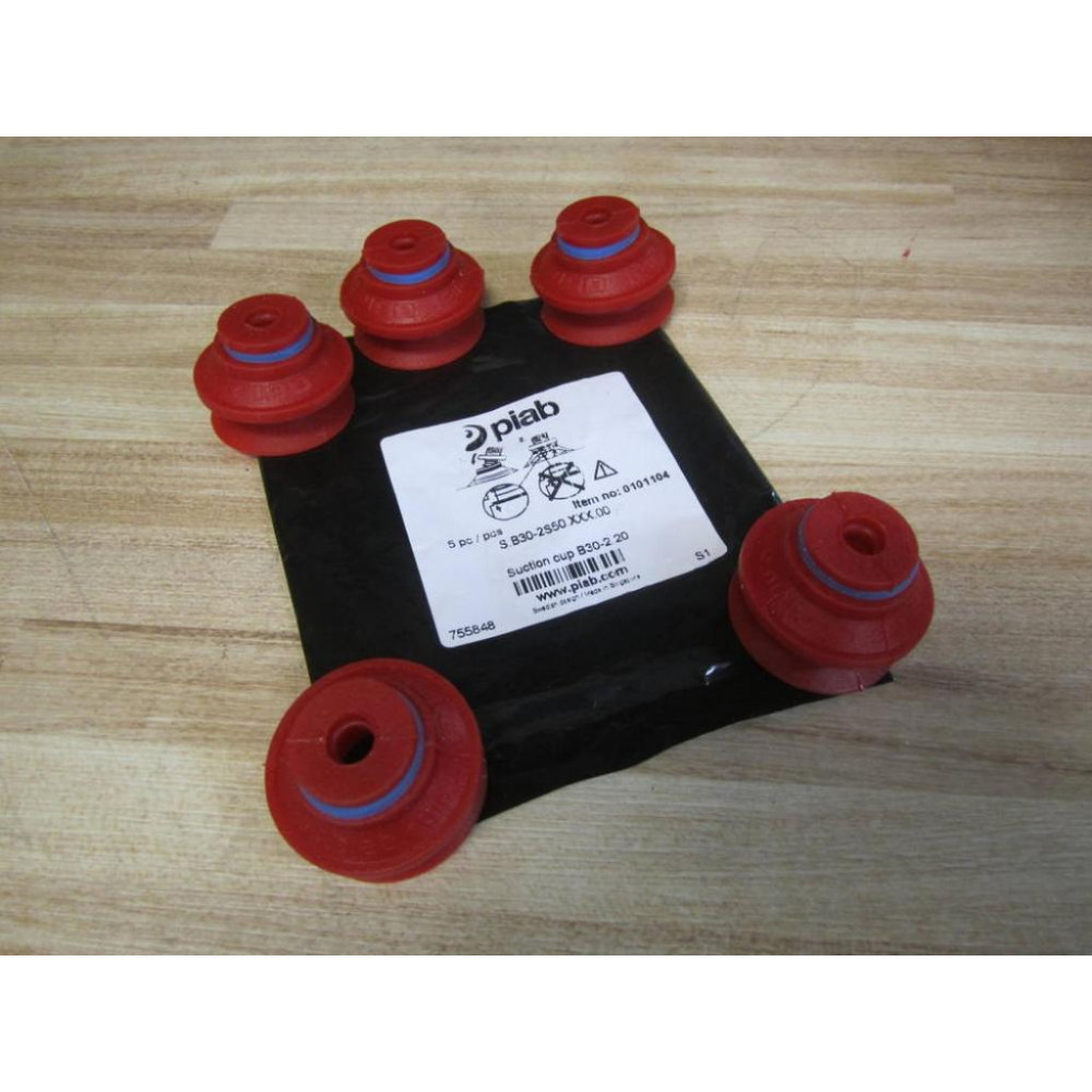 Piab B30-2 Suction Cup B30-2.20 Red (Pack of 5)