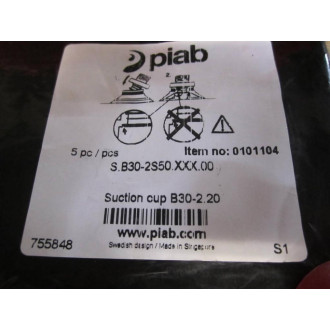 Piab B30-2 Suction Cup B30-2.20 Red (Pack of 5)