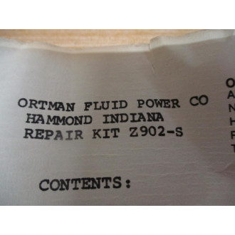 Ortman Fluid Power Z902-S Repair Kit Z902S