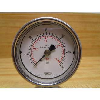 Wika 316 SS Pressure Gauge 990.10 0-30 Psi - New No Box