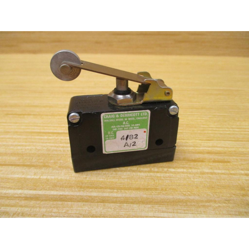 Craig & Derricott A2 Snap Action Switch A2 - New No Box