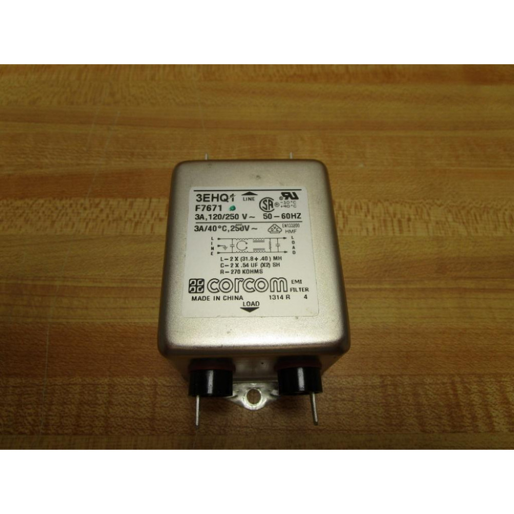 Corcom F7671 RFI Filter 3EHQ1 - Used